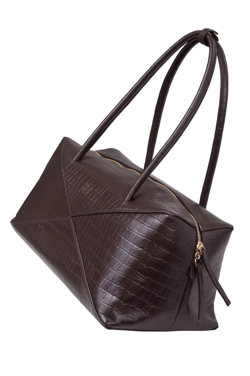 SCULP Bag крокодил коричнева
