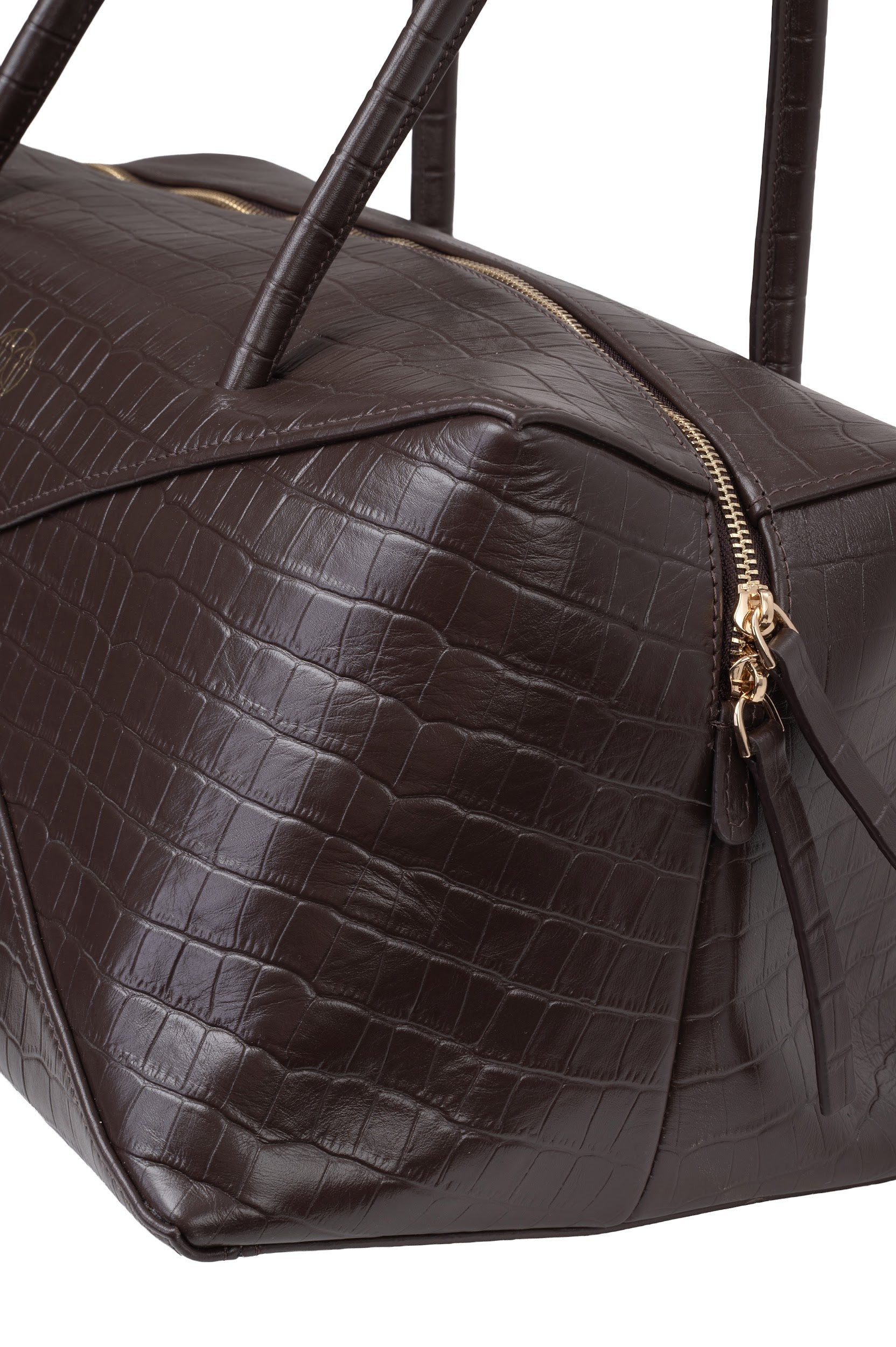 SCULP Bag крокодил коричнева